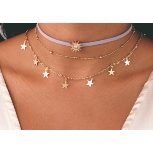 Jewelry - 💙 Sun & Stars Choker Necklace Set